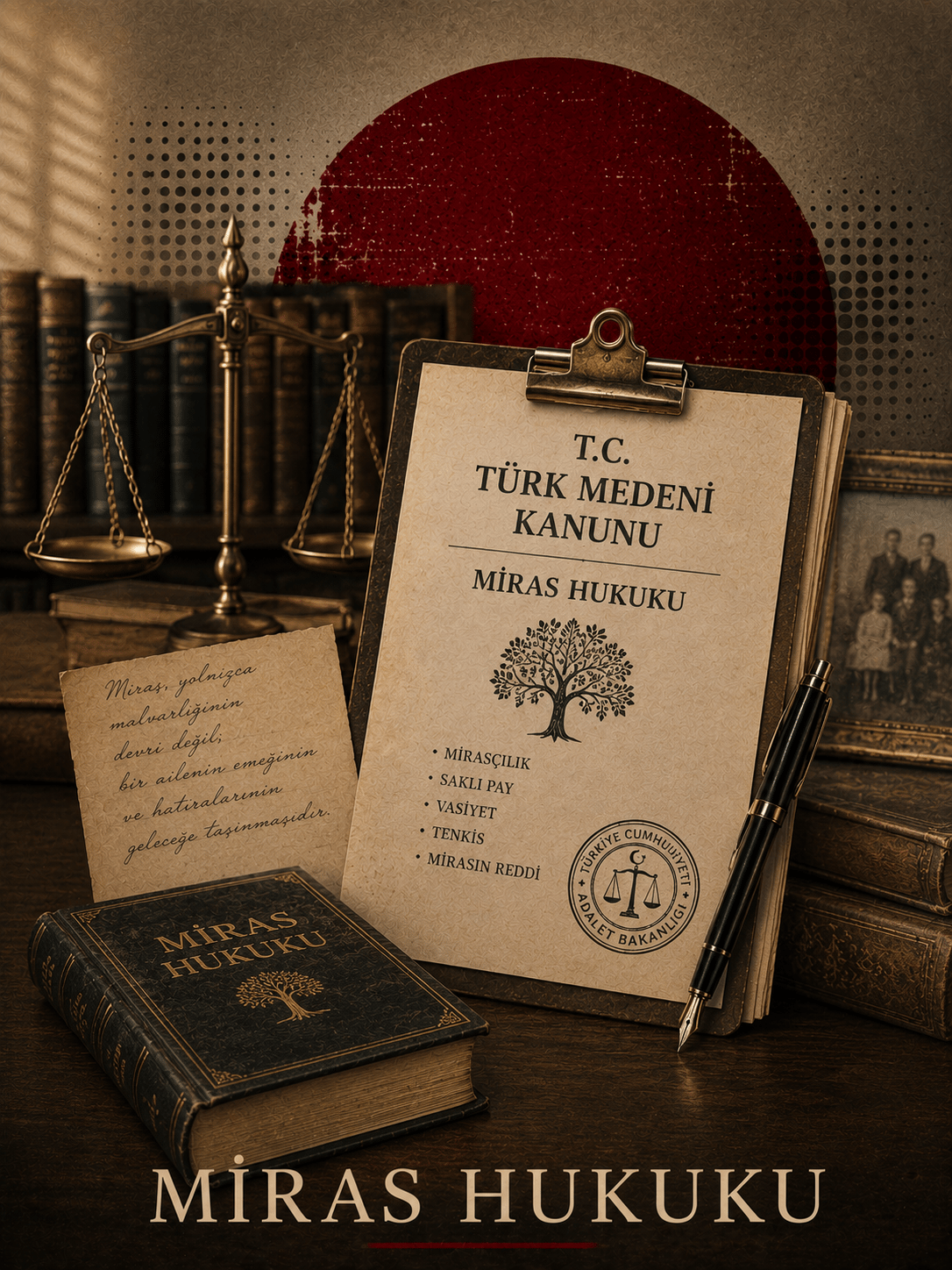 Miras Hukuku kategorisine ait editoryal kapak görseli